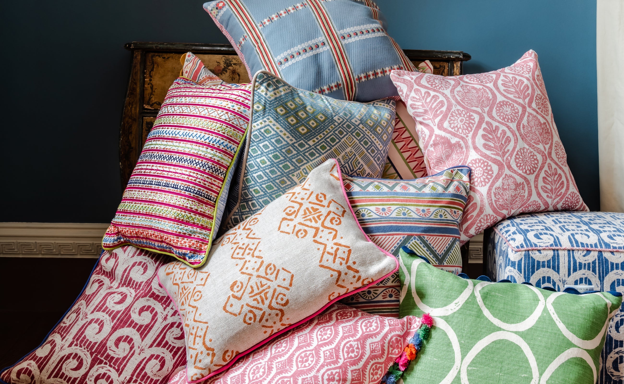 Designer Cushions  Coloured Cushions – Wicklewood