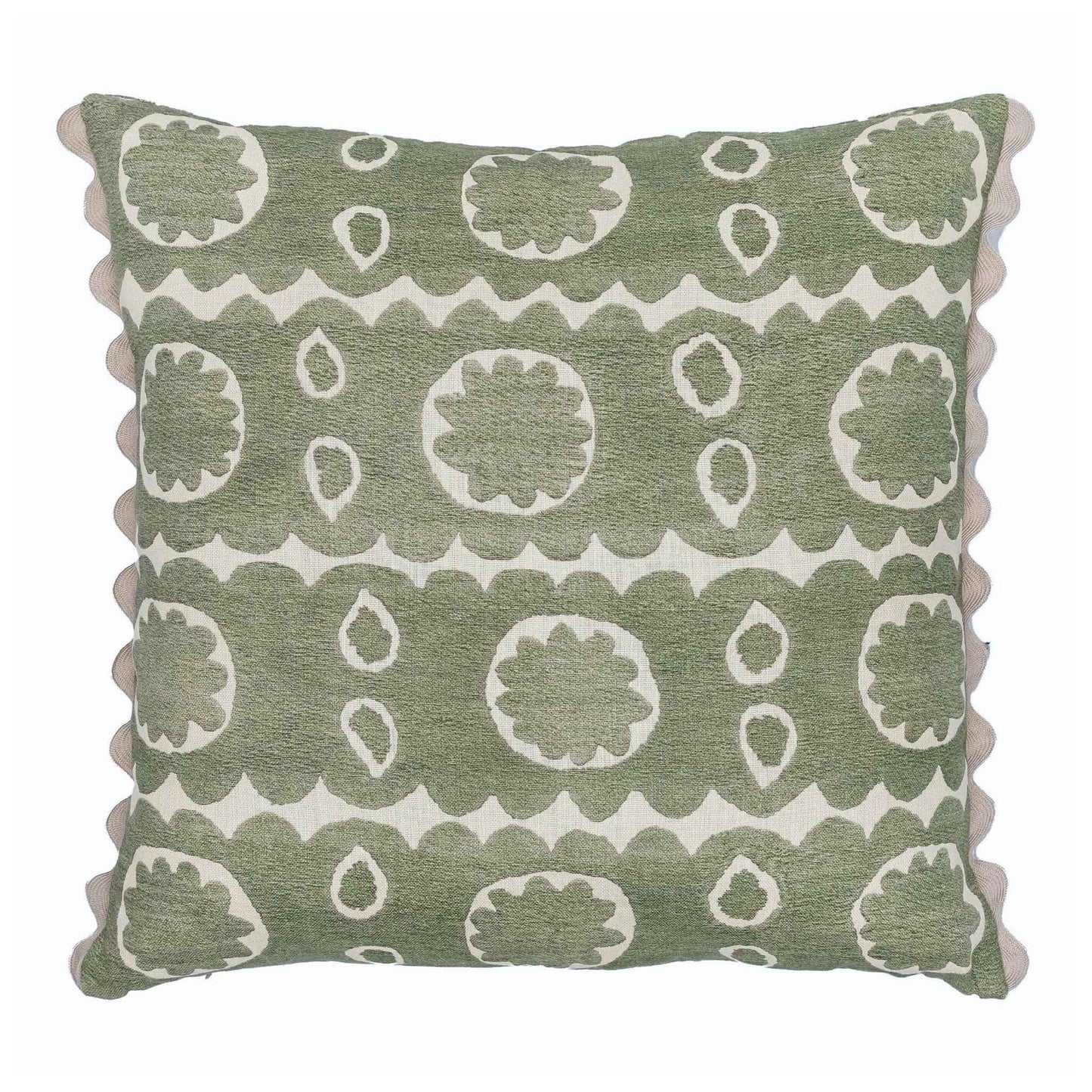 Osborne Oversized Square Cushion Green