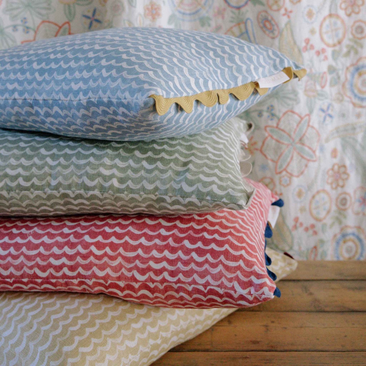 Camden Oblong Cushion Blue