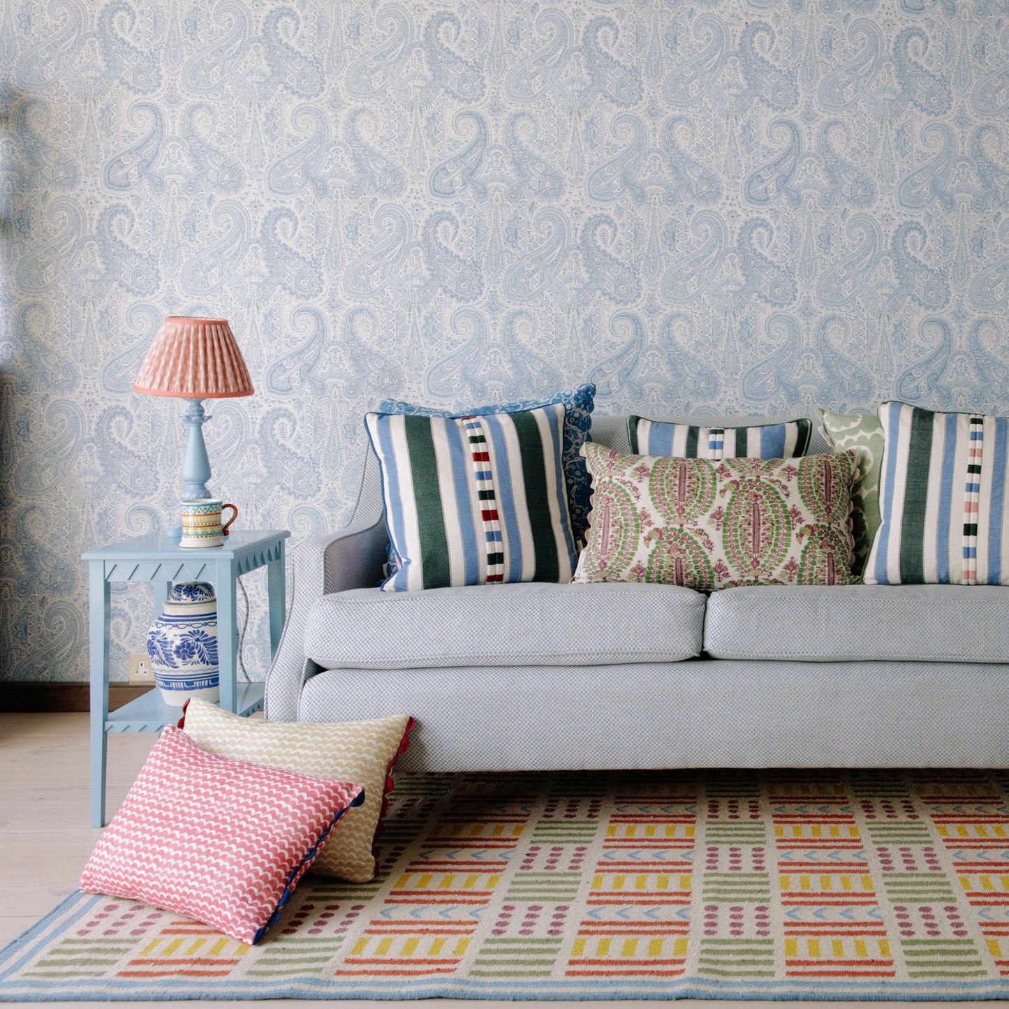 Camden Oblong Cushion Red