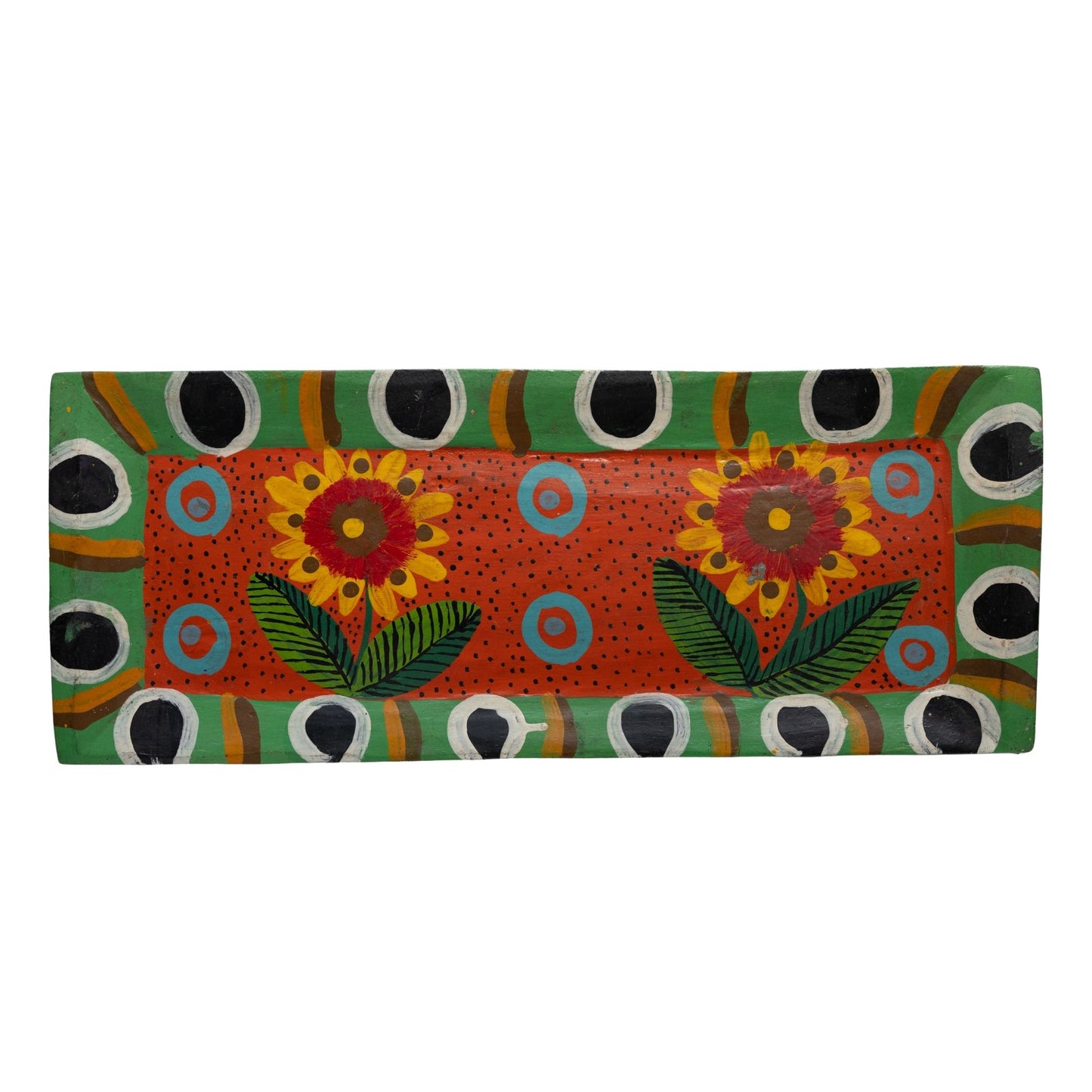 Hand Painted Wooden Decorative Plate