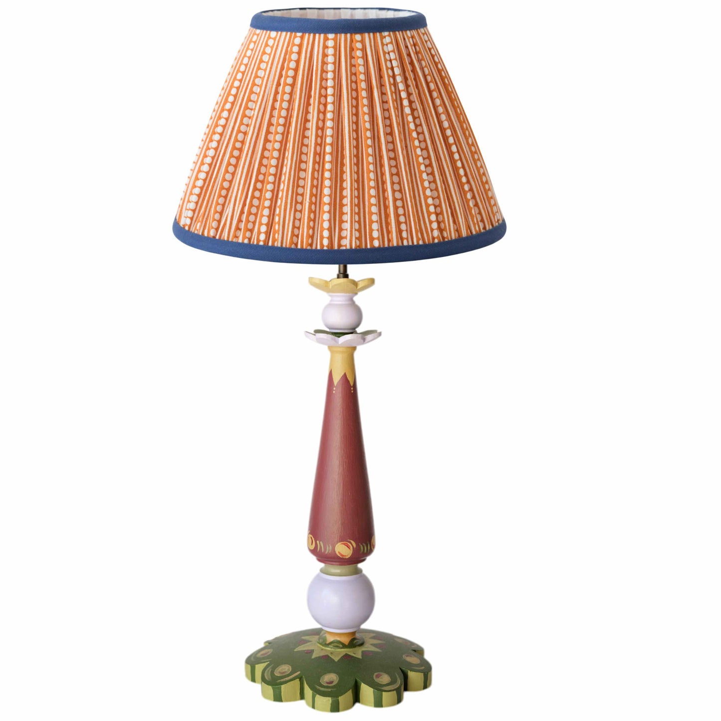Natasha Hulse Large Lamp Base Aubergine Green