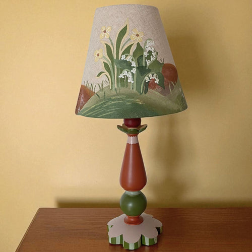 Natasha Hulse Small Lamp Base Terracotta Green