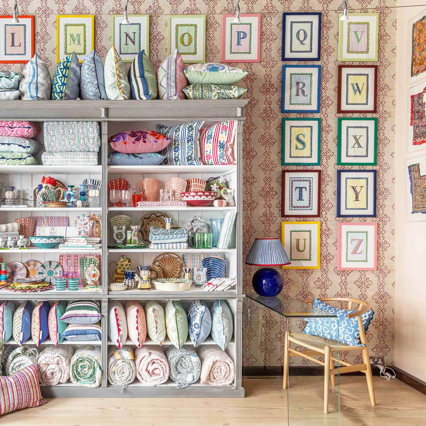 Natasha Hulse X Wicklewood handprinted framed decorative letters