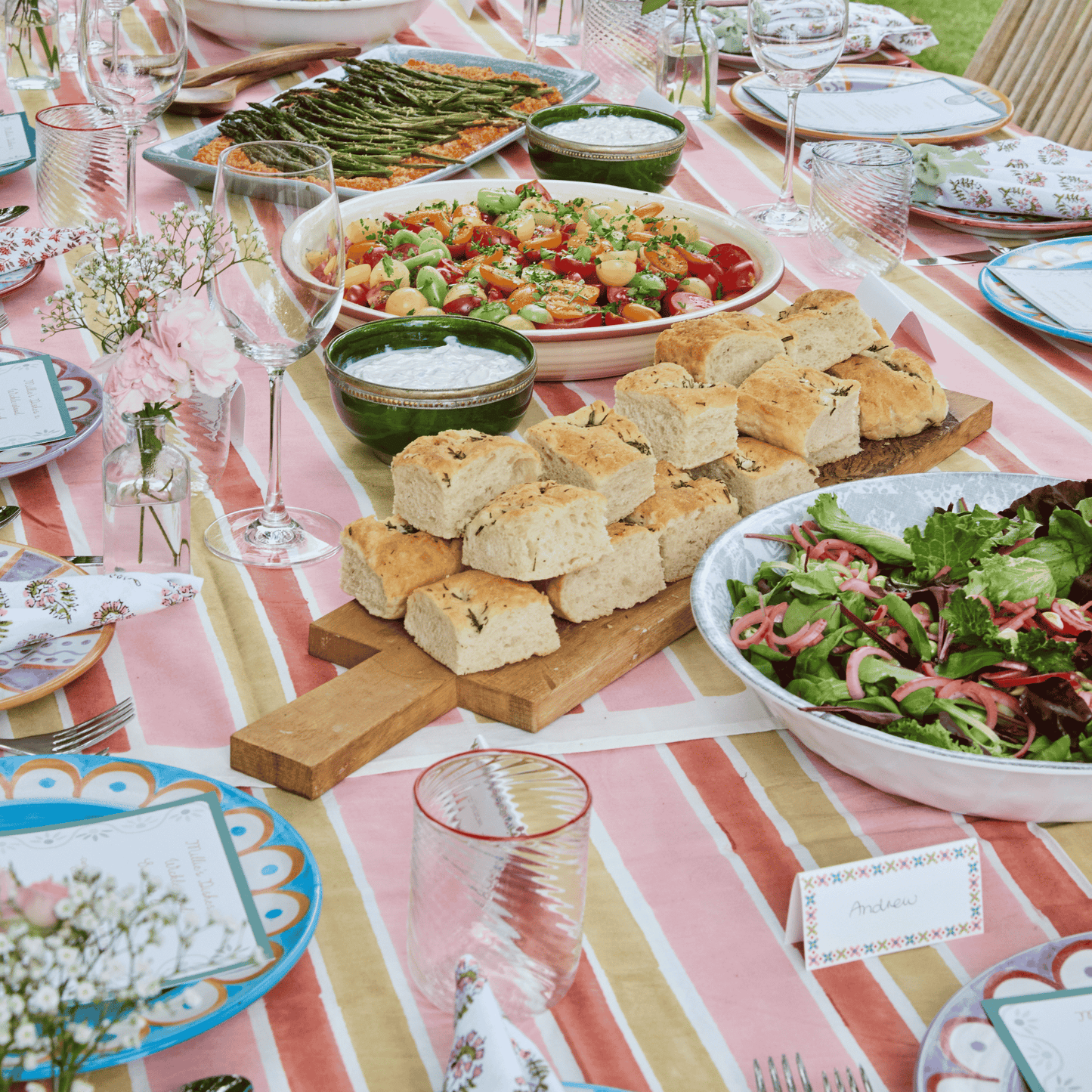 Stripe Tablecloth Multicoloured