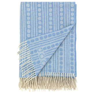 merino wool cashmere throw blue
