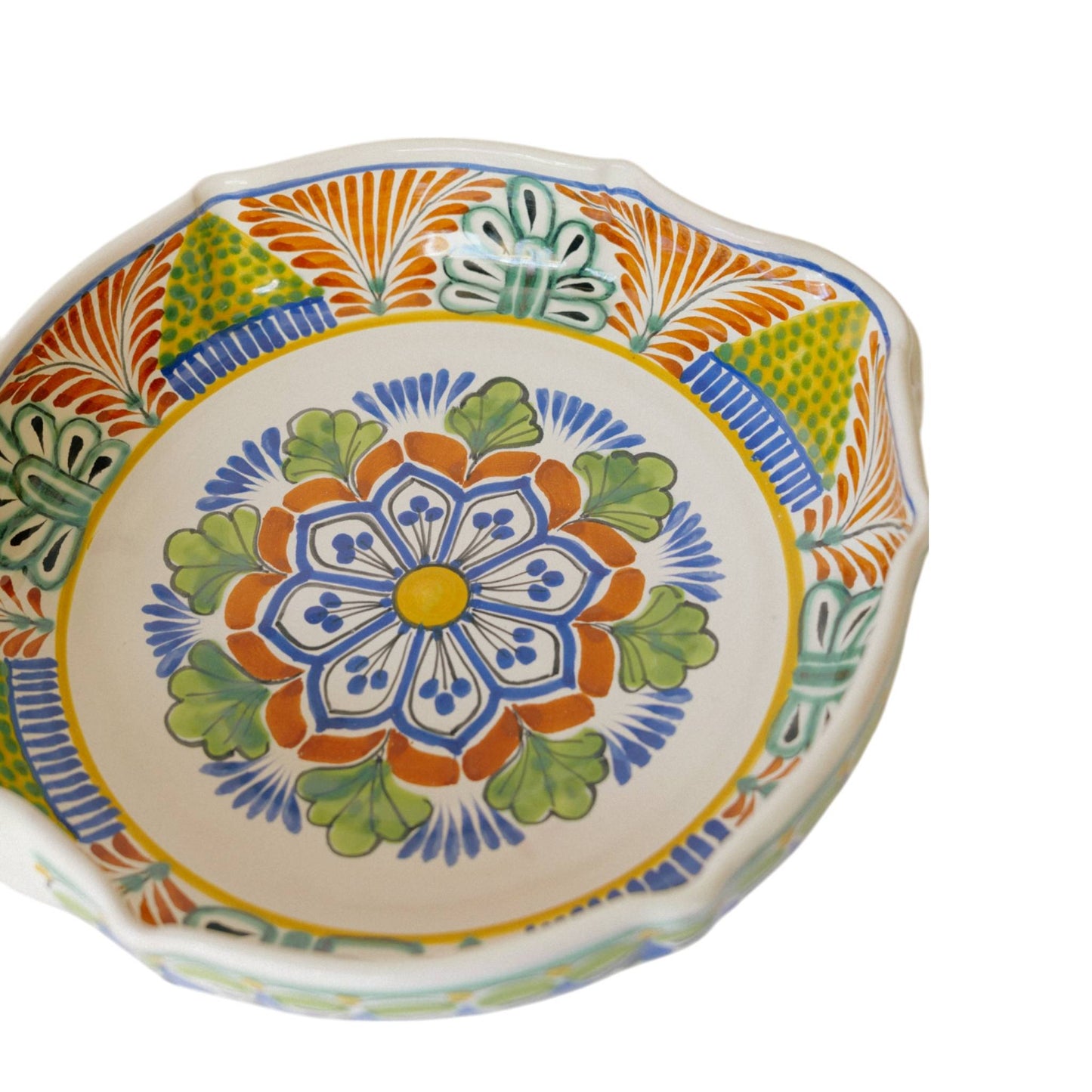 Serving Bowl with Handles Orange