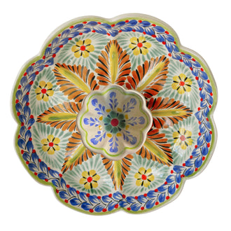 Tortilla Bowl Orange Aqua