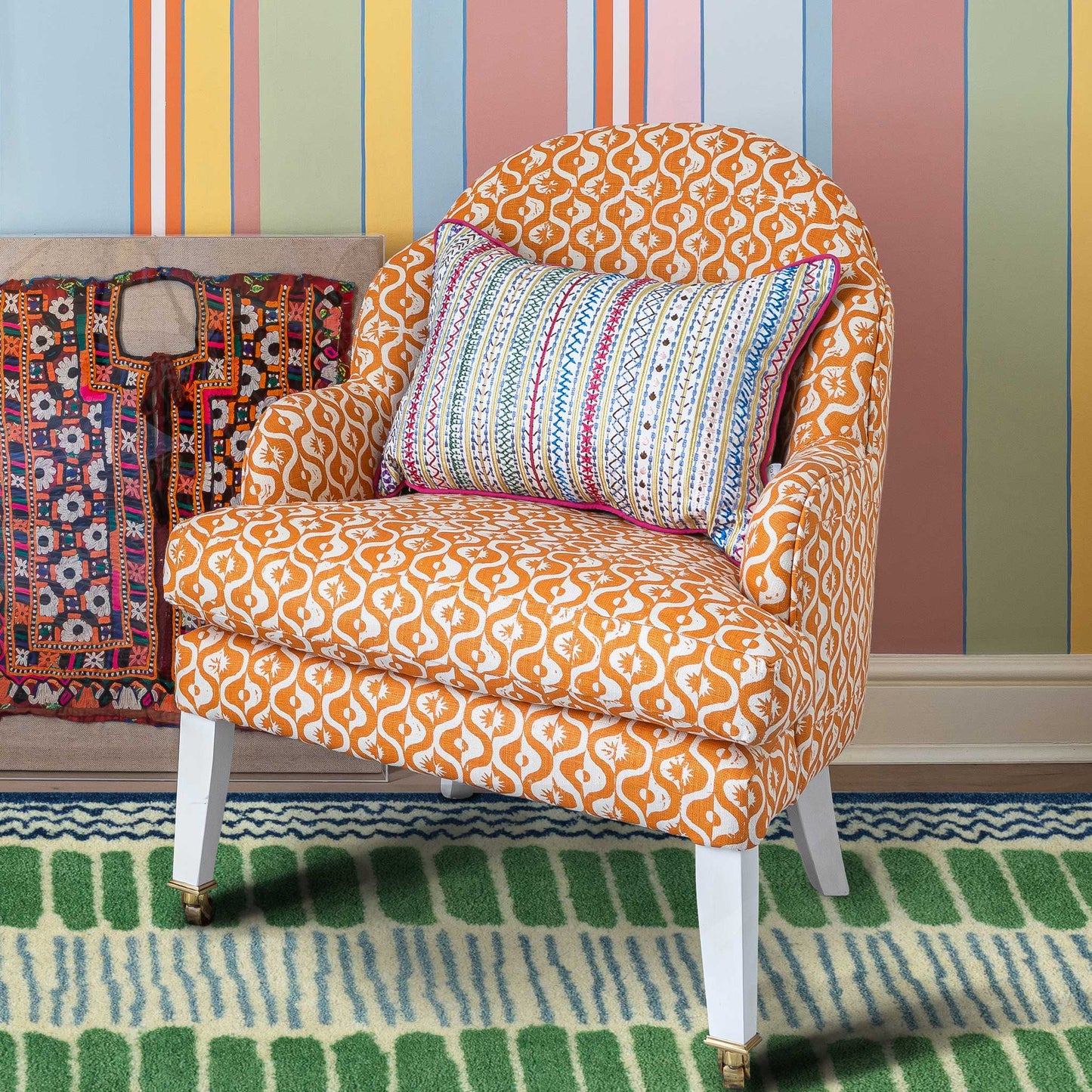 Saltaire Rug Blue Green