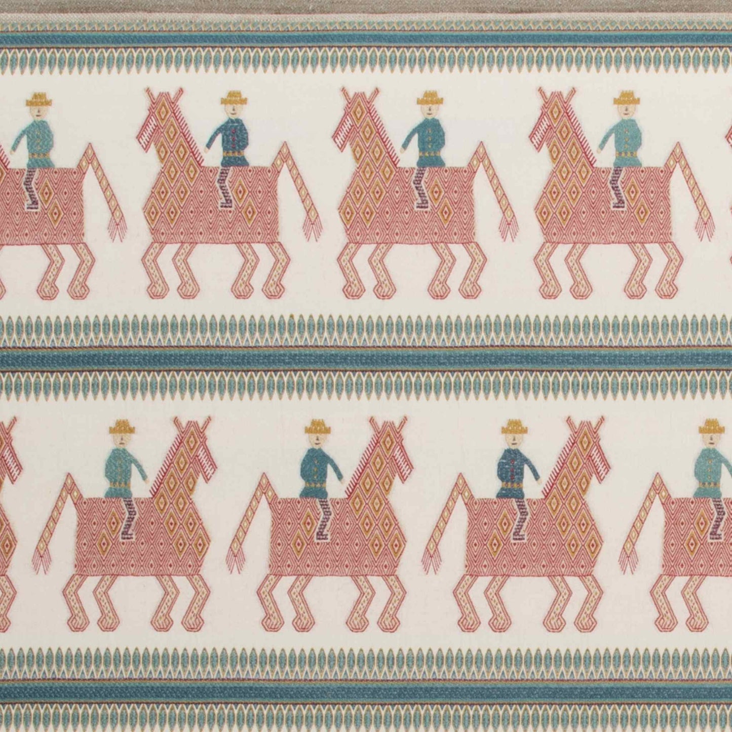 Caballo Red/Blue Fabric - 2m.