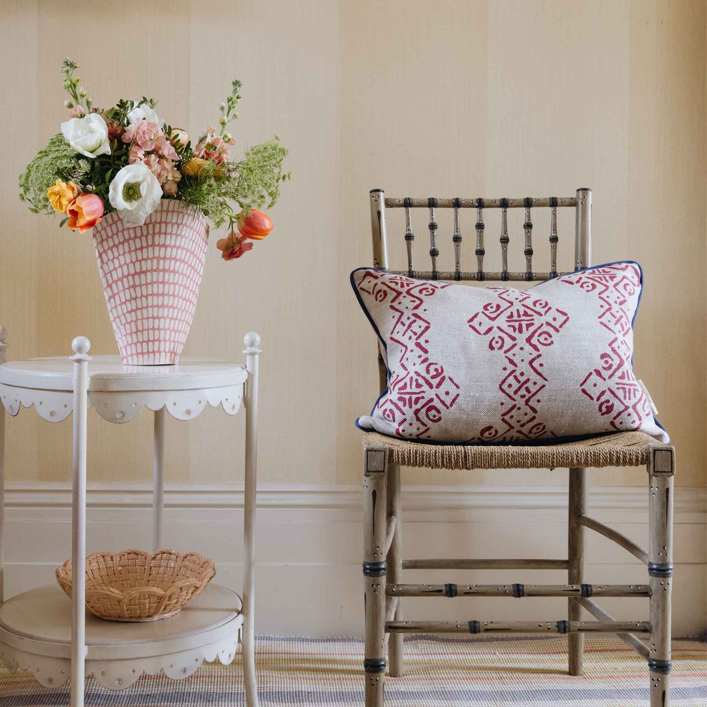 mali oblong cushion ruby