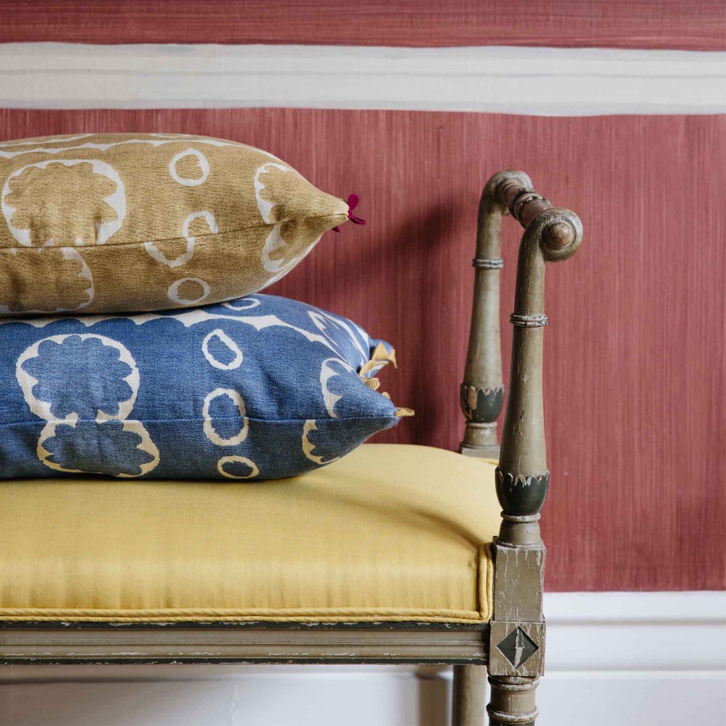 osborne oblong cushion gold yellow