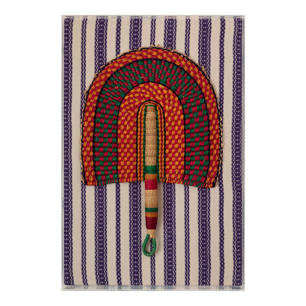 Framed Fan Payson Purple Orange
