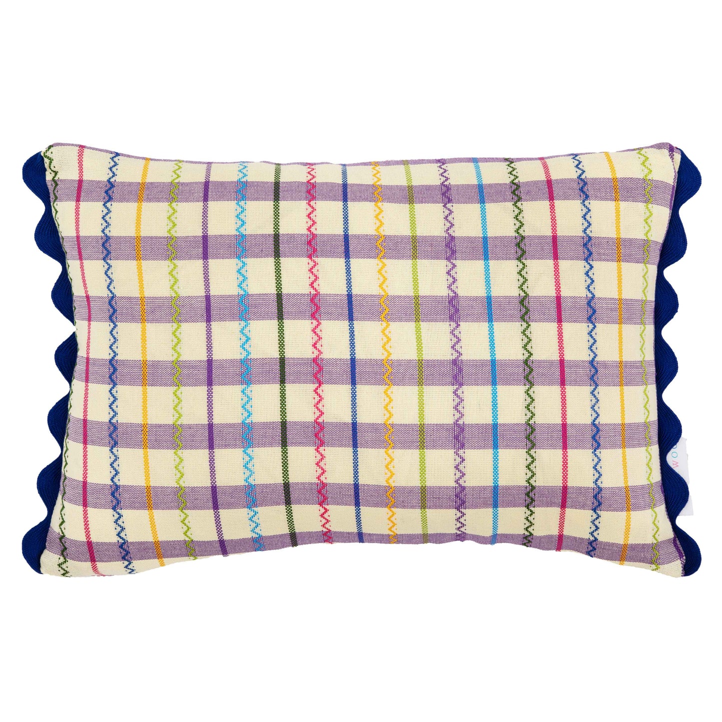 Ginny Gingham Oblong Cushion Lilac