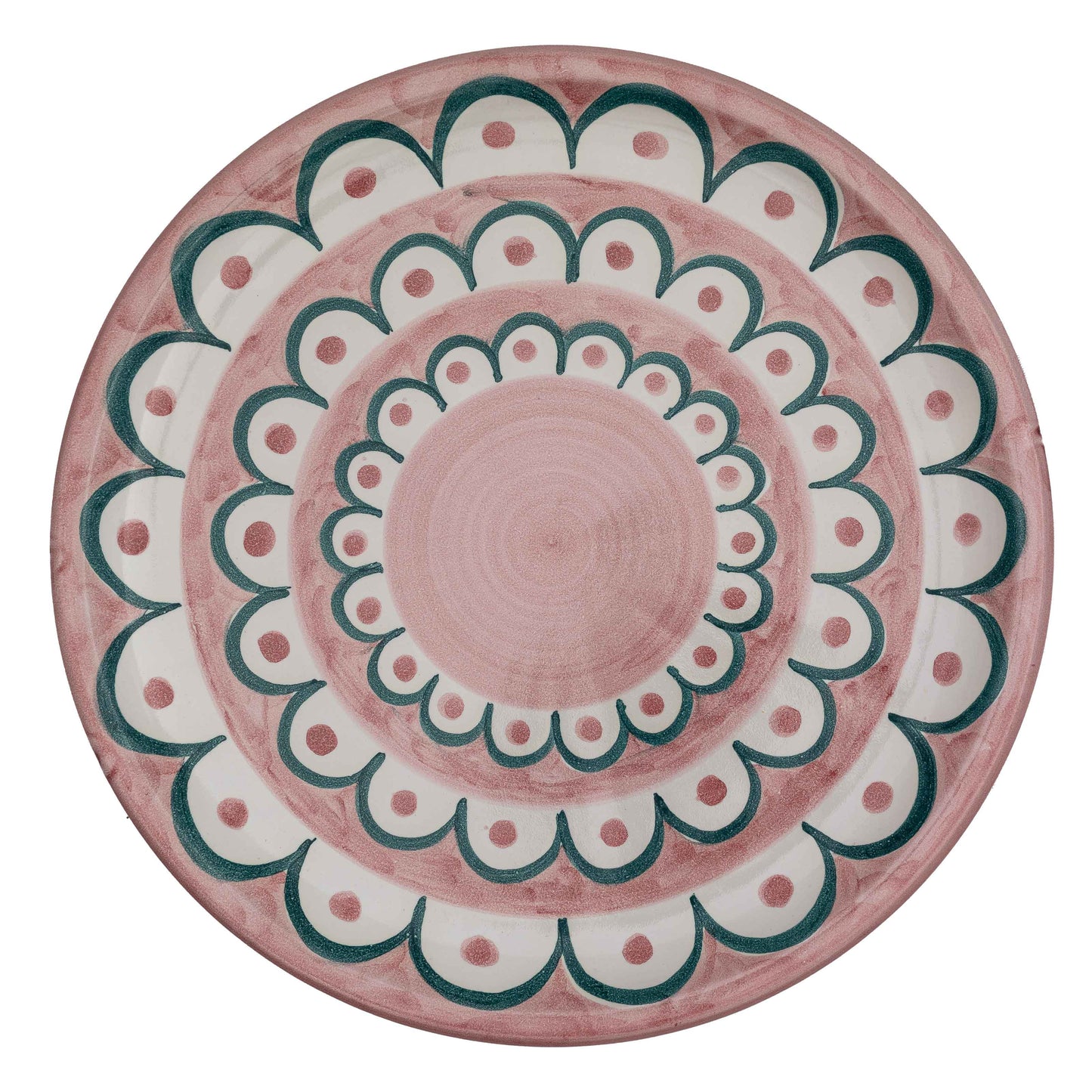 Scallop Round Platter Pink Wicklewood