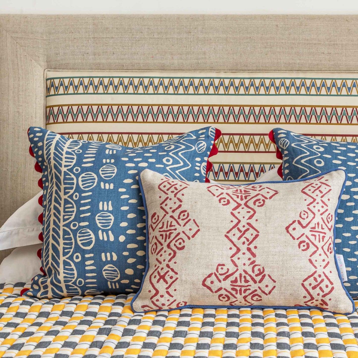 mali mudcloth cushion design