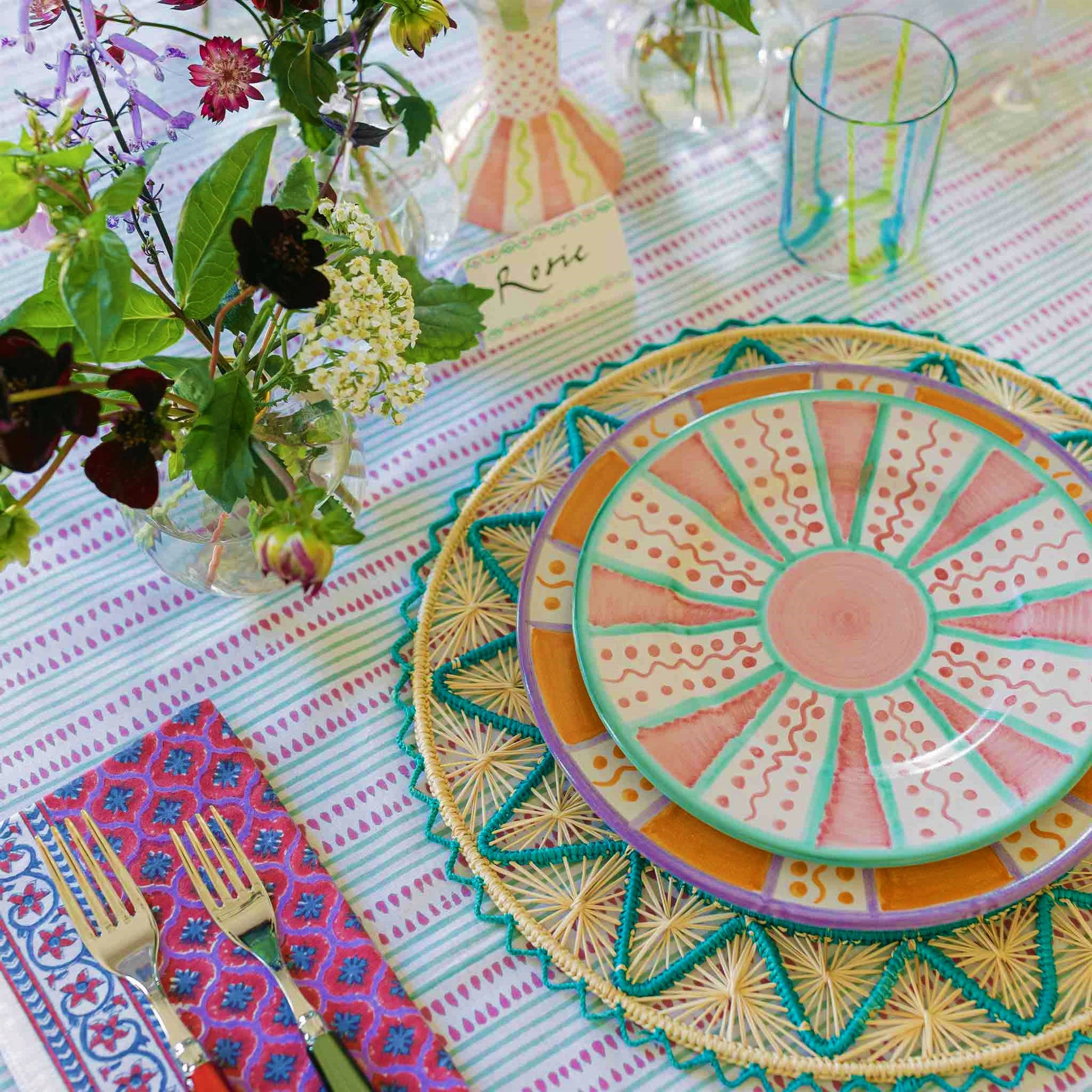 wicklewood sunbeam handpainted plates