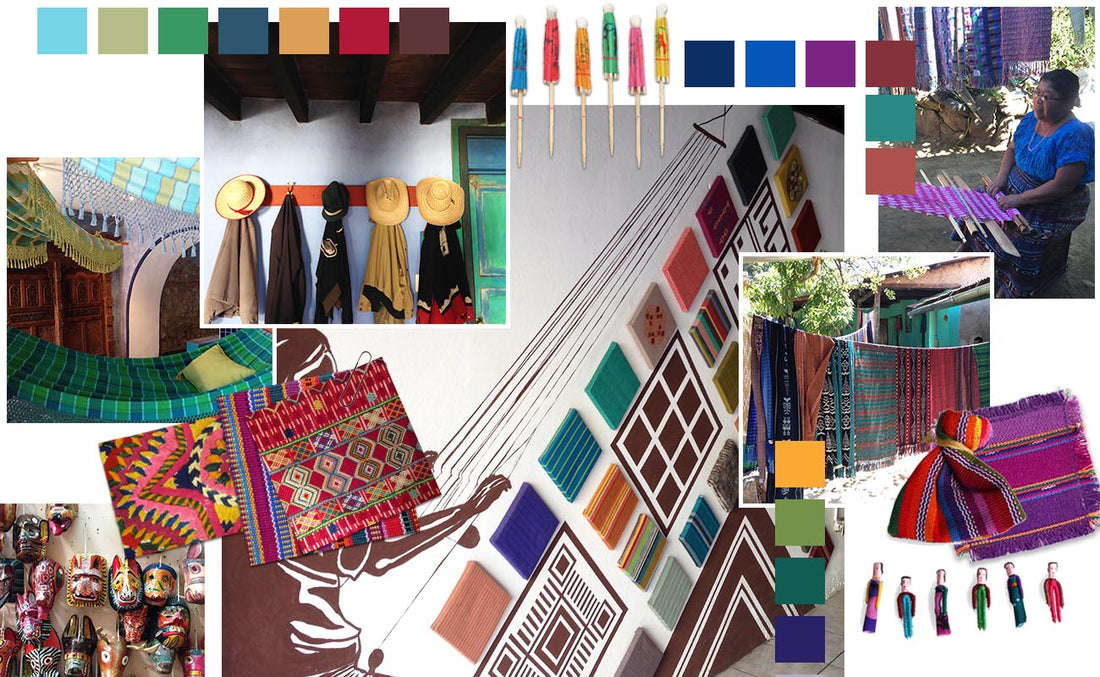 Our first collection takes inspiration from the buildings, colours, scenery, craftsmanship and people from Guatemala.