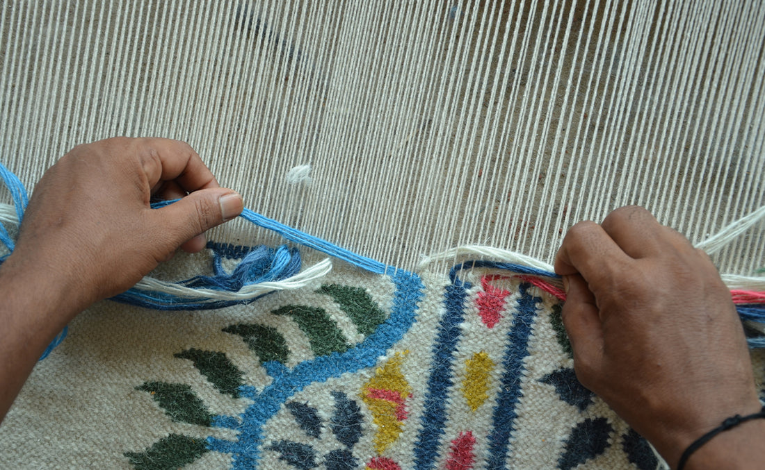 Wicklewood offers a wide selection of colourful handcrafted rugs