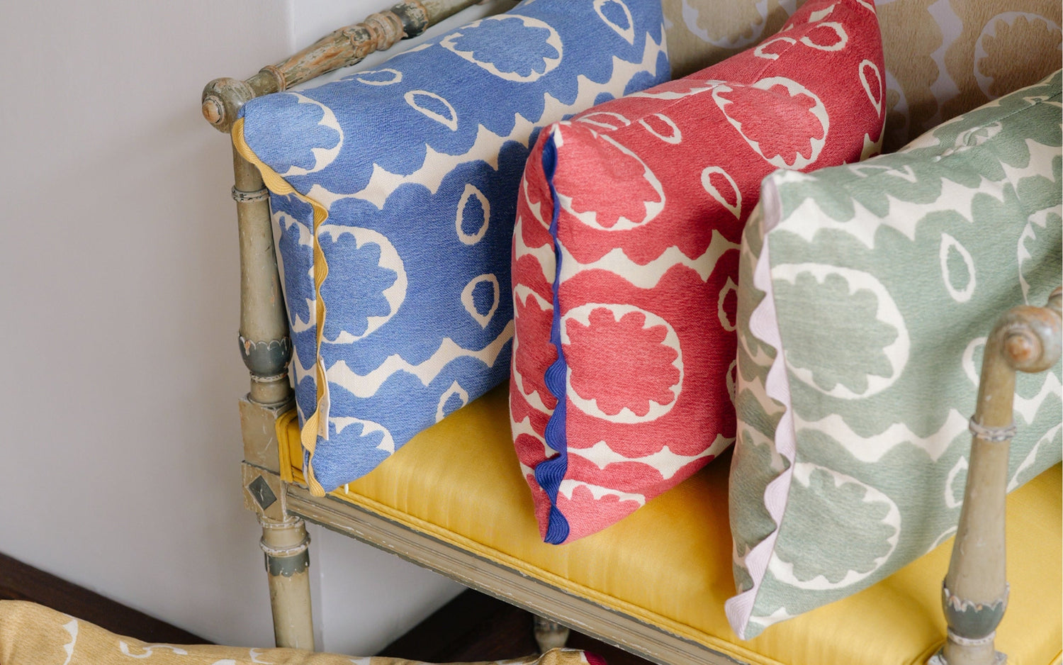 Wicklewood cushions add colourful design to your home and make unique interior design easy