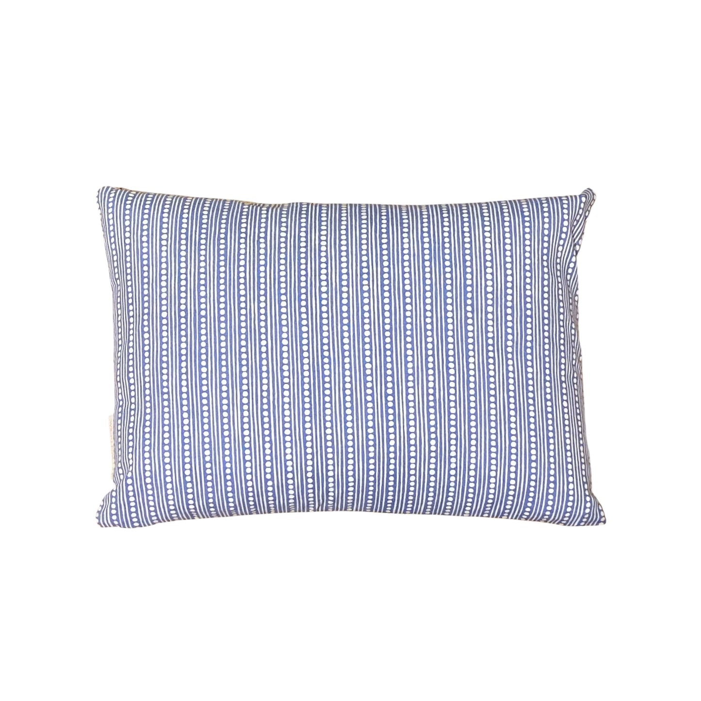 Palopo Pink Multi Small Oblong Cushion - Blue Back