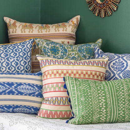 Palopo Pink Multi Square Cushion - Pink Back