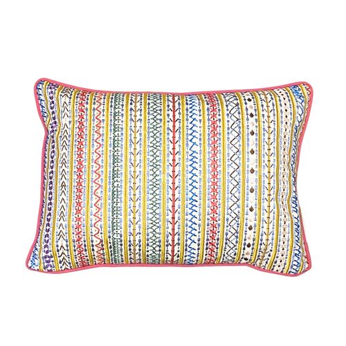 Capri Oblong Cushion Dark Yellow