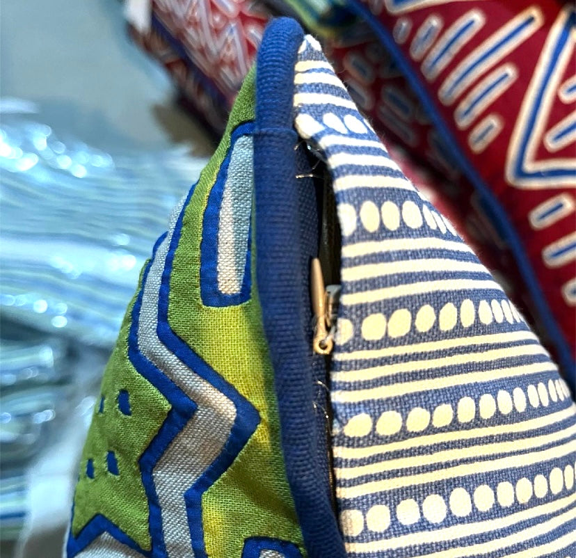 Niksua Oblong Cushion Green - Imperfect