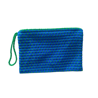 Guatemalan Handwoven Pouch Blue Green