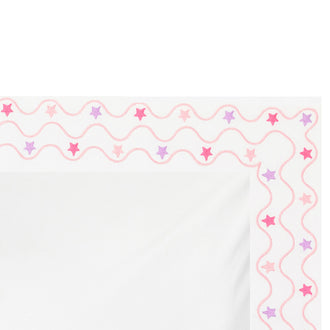 star embroidered pillowcase