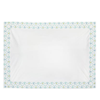 Set of 2 Star Pillowcases Aqua Green