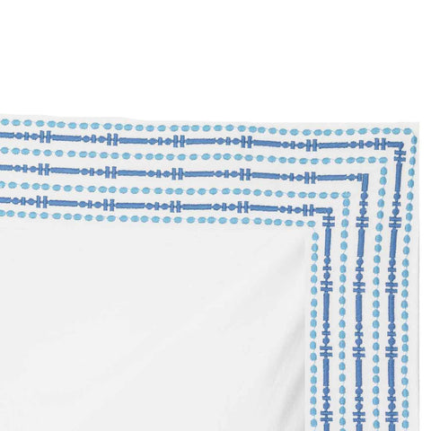 Set of 2 Spots and Stripes Pillowcases Blue