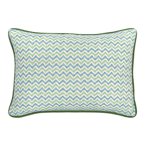 Baby Colebrook/Cara Blue Green Oblong Cushion