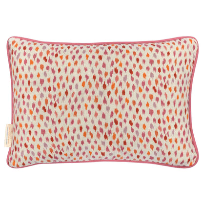 zig zag orange pink cushion pink trim