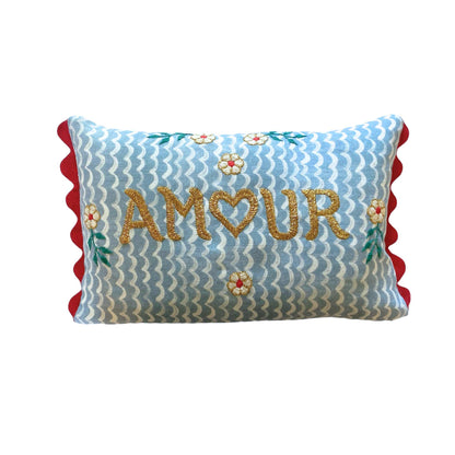 wicklewood csao amour embroidered cushion