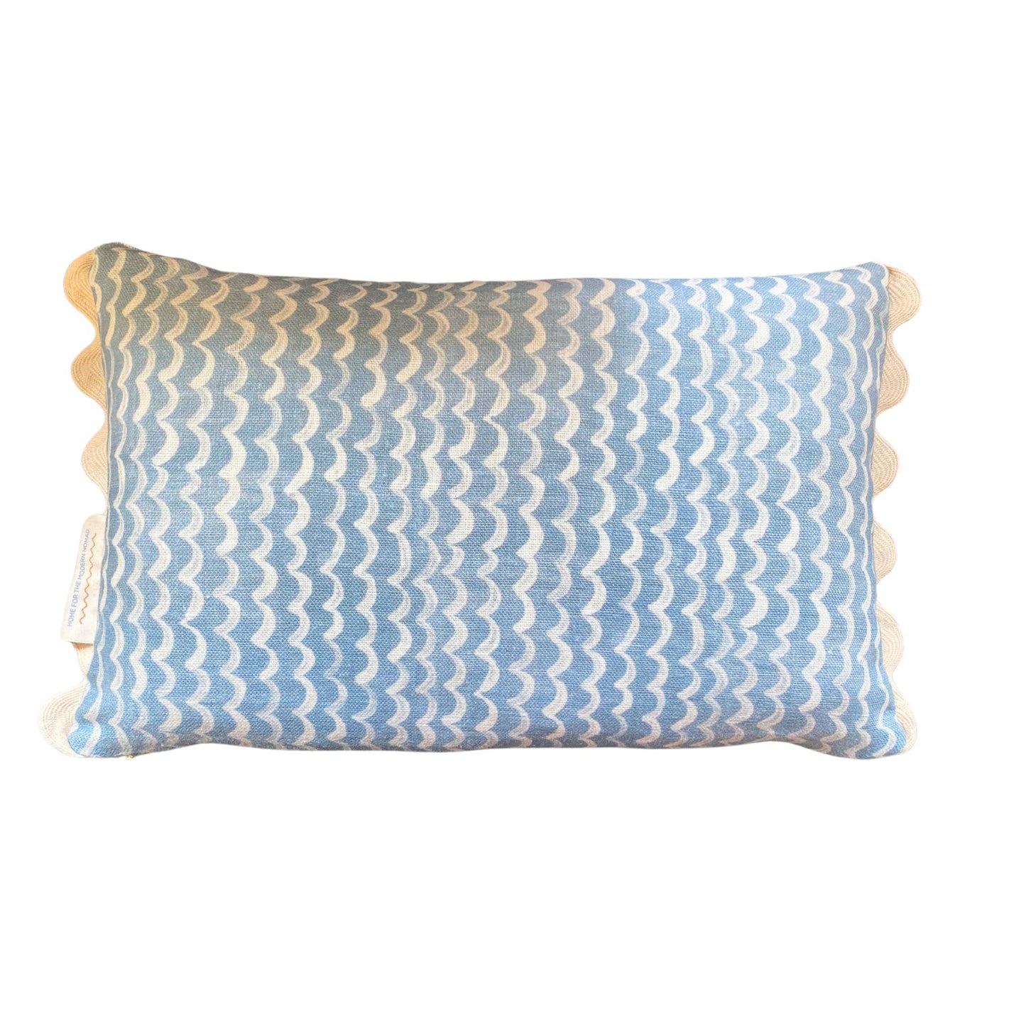 Paix Oblong Cushion Blue