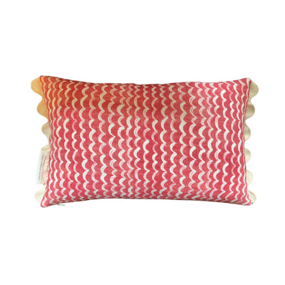 Amour Oblong Cushion Red