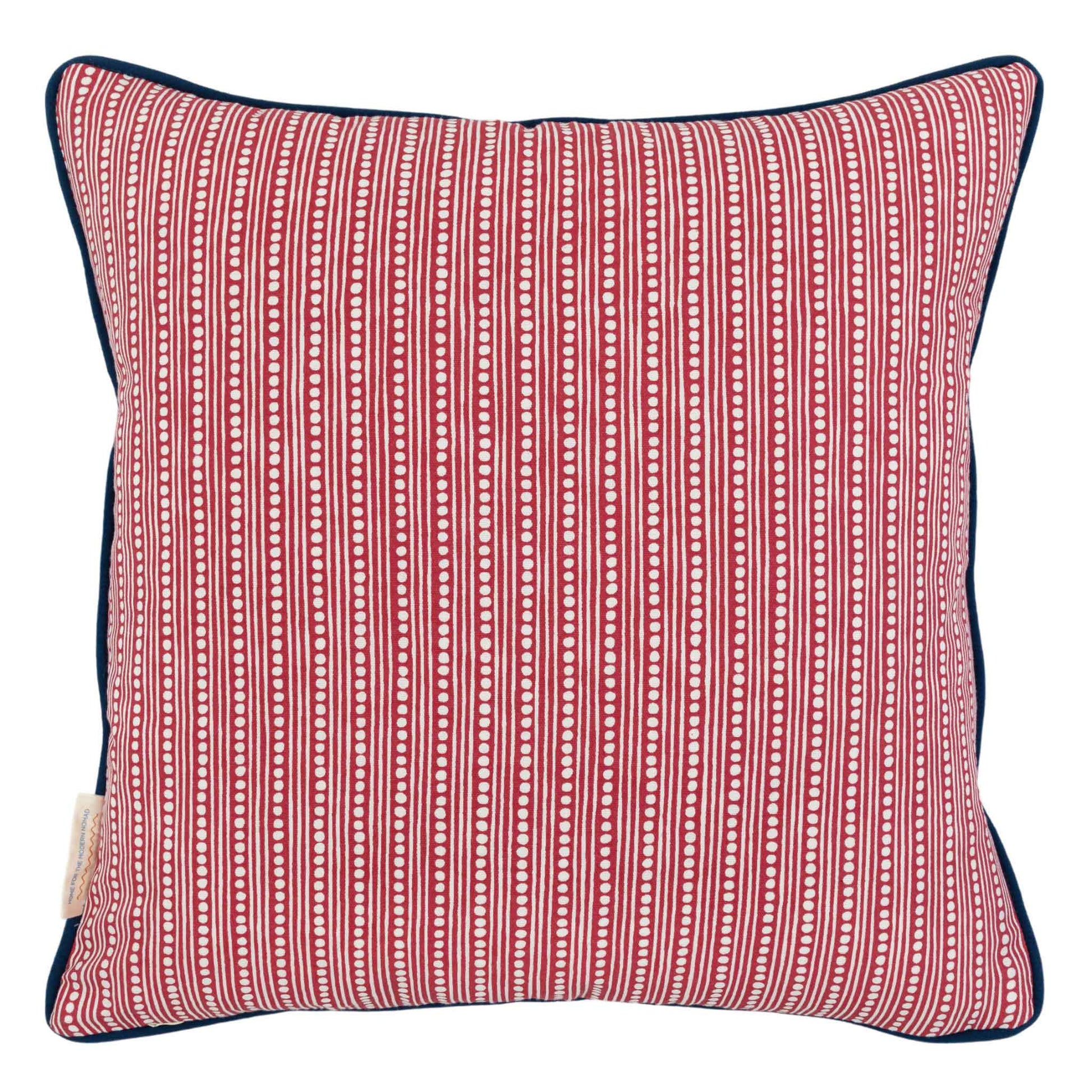 Raya Red Green Square Cushion