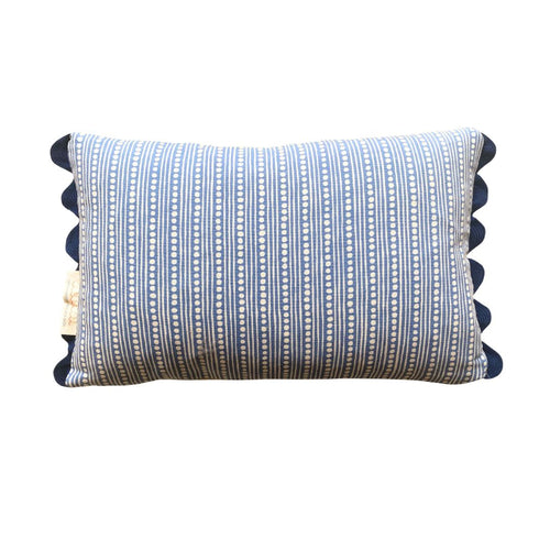 Guatemalan Flower Cushion Yellow Blue