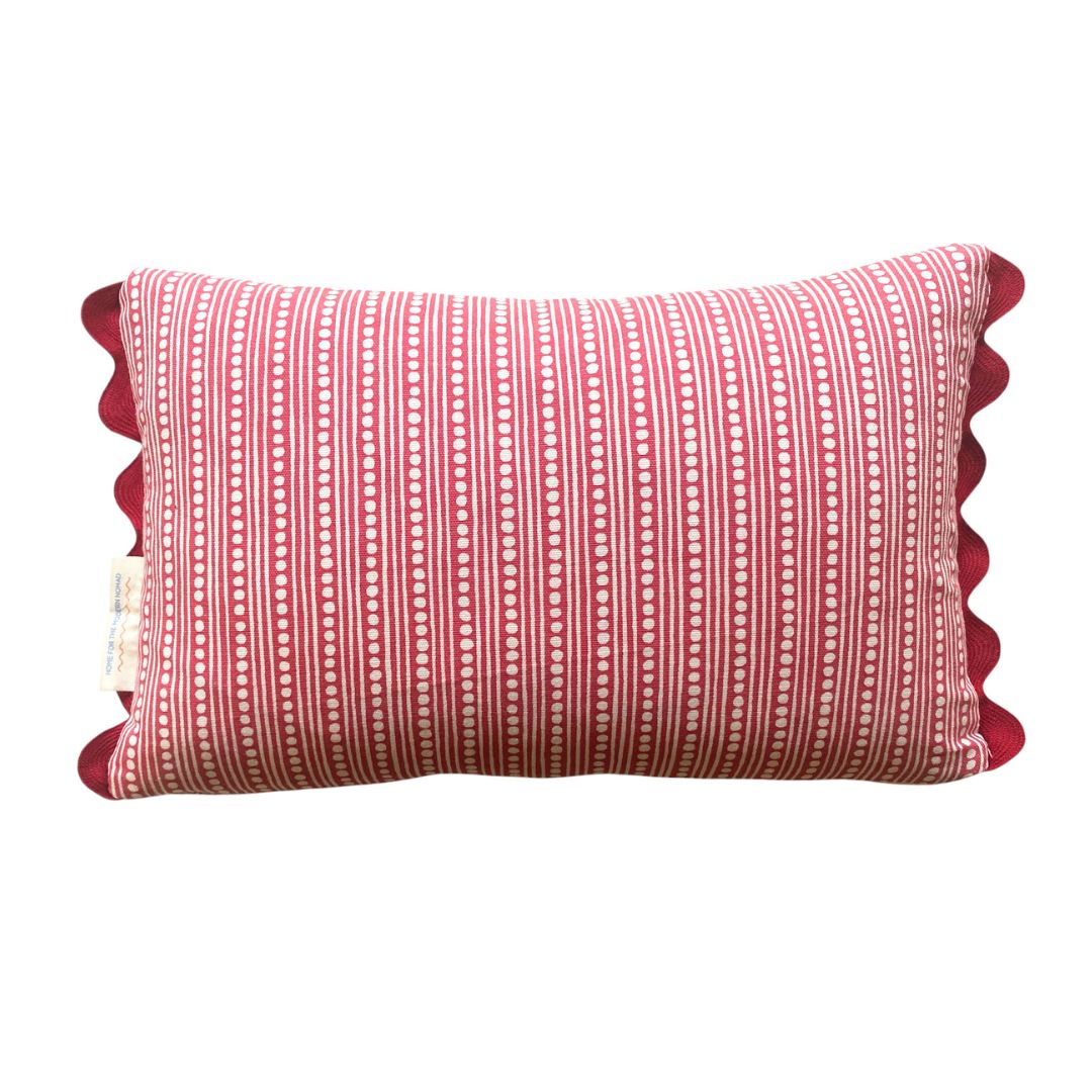 Guatemalan Flower Cushion Orange Pink