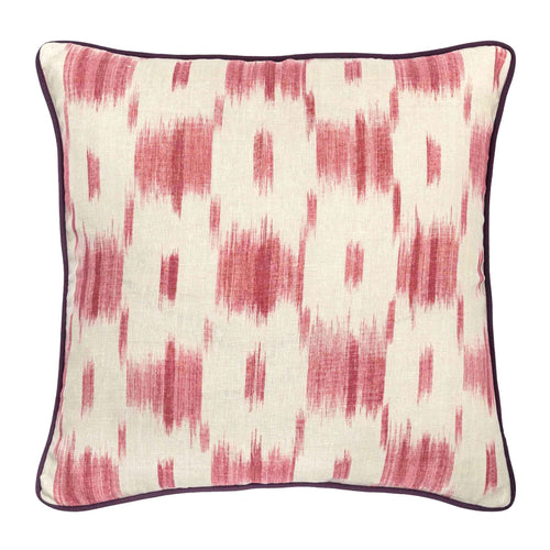 ikat patterned cushion