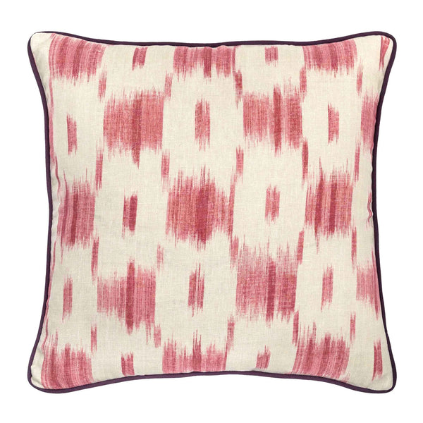 ikat patterned cushion