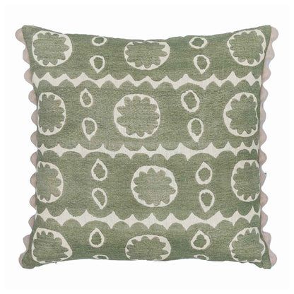 Osborne Oversized Square Cushion Green