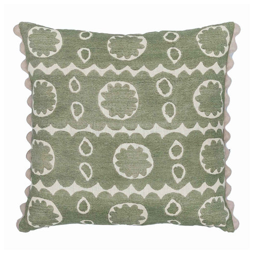 Osborne Oversized Square Cushion Green
