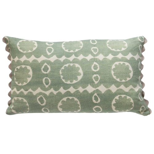 Osborne Oversized Oblong Cushion Green