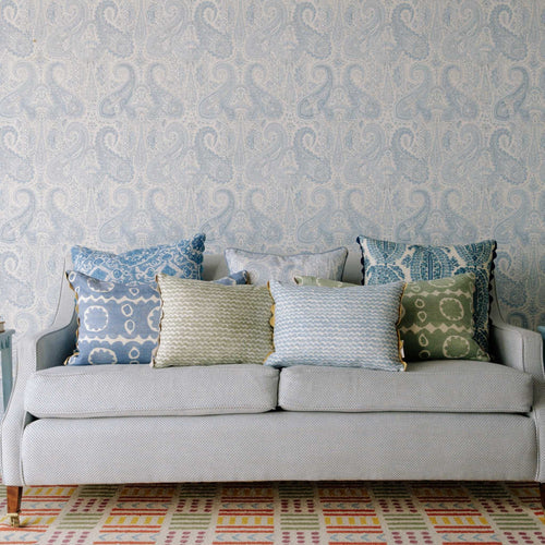 Camden Oblong Cushion Blue