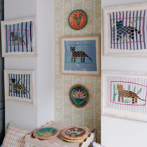 Hand Painted Wooden Decorative Plate