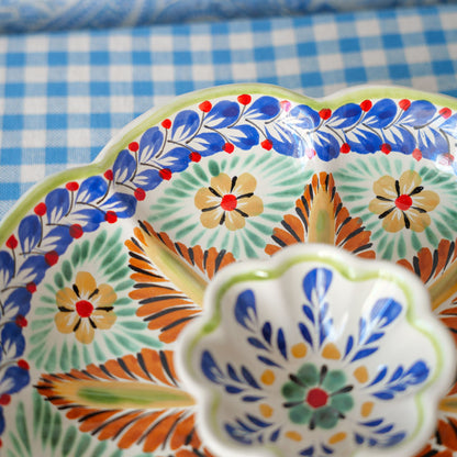 Tortilla Bowl Orange Aqua