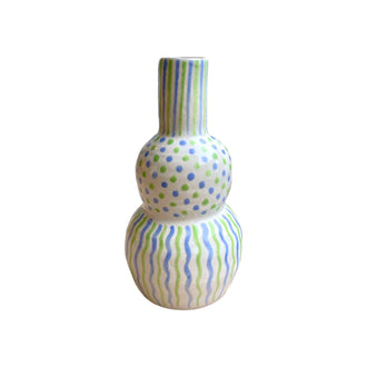 Dot Bud Vase Blue Green