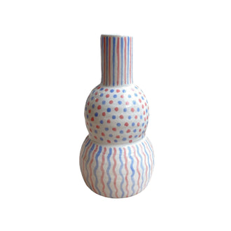 Dot Bud Vase Red Blue